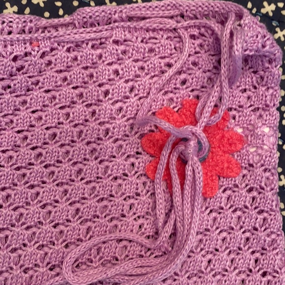 Lavender crochet flower shirt/top set - Picture 7 of 7